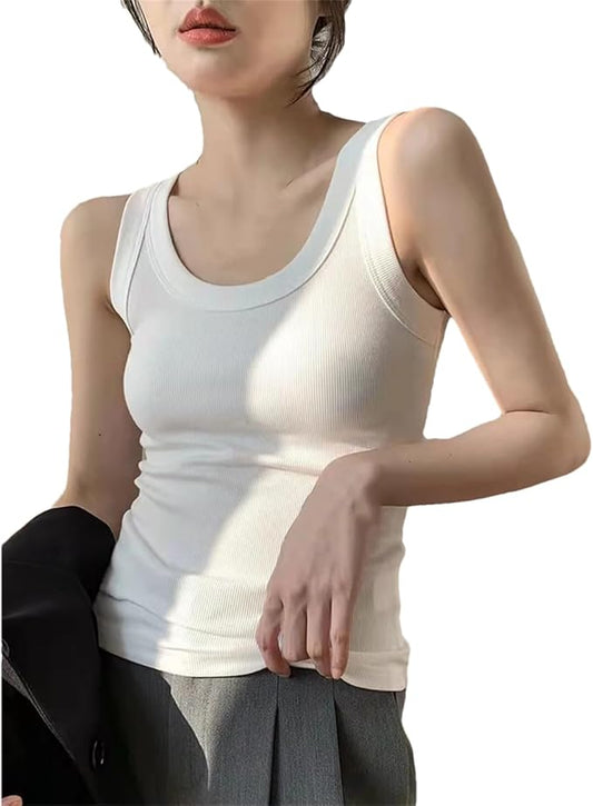 Soft and comfortable ribbed vest 019